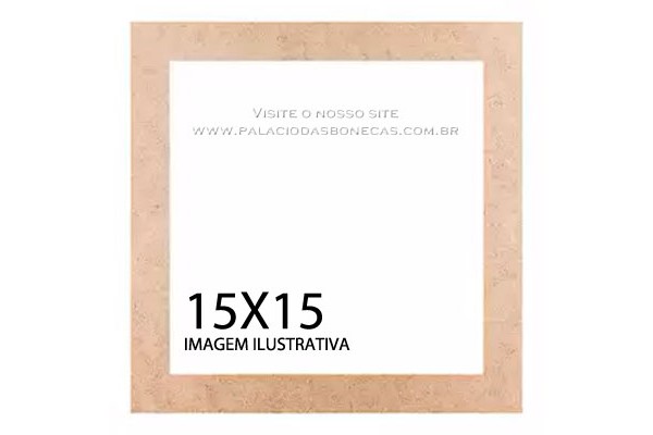 MOLDURA EM MDF VAZADA 15X15